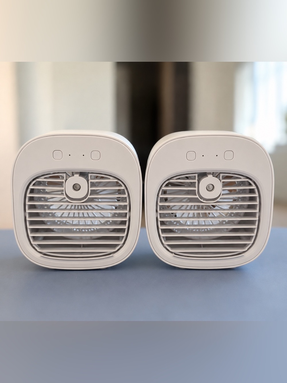 2 Portable MiniAir Cooler Fans USB type C Rechargeable Desktop Cooling Fan Handl